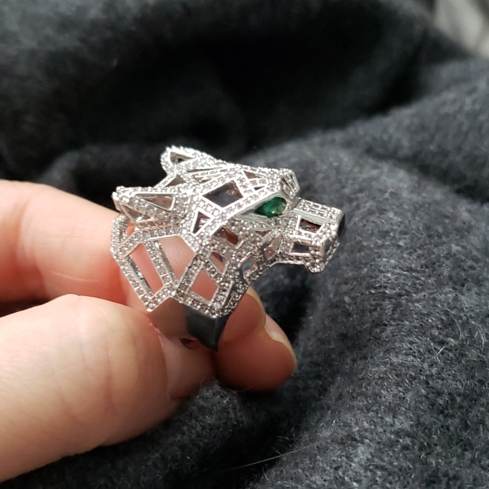 Tiger head Statement ring - Picture 6 of 8